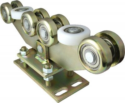 NV10C80 - nosný vozík pro c-profil C80 s osmi ocelovými koly